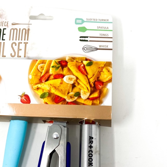 Art & Cook 4 Piece Silicone Mini Utensil Set - Picture 3 of 3